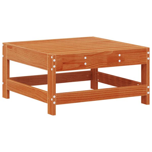 vidaXL Apoio para os p&eacute;s de jardim Madeira de pinho maci&ccedil;o