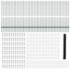 vidaXL Cerca com Poste Verde 1,4 x 100 m A&ccedil;o e PVC