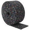 vidaXL Rolo de Granulado de Borracha Preto 1000 x 10 x 0,3 cm Borracha