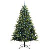 vidaXL &Aacute;rvore de Natal Artificial Articulada 300 LEDs Verde 240 cm