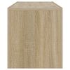 vidaXL M&oacute;vel de TV com luzes LED 120x35x40 cm carvalho sonoma