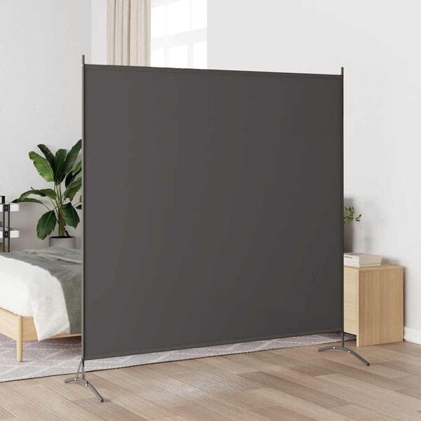 vidaXL Divis&oacute;ria de quarto com 1 painel 175x180 cm antracite