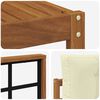 vidaXL Conjunto de Sof&aacute;s para Exterior 6 pcs Natural e Creme