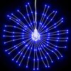 vidaXL Ilumina&ccedil;&otilde;es estrelares p/ Natal 140 LEDs 4 pcs 17 cm azul