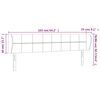 vidaXL Cabeceira de cama c/ abas tecido 163x23x78/88cm cinzento-escuro