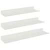 vidaXL Prateleira Flutuante 3 unid. Branco 40 x 9 x 2,5 cm A&ccedil;o
