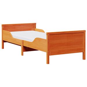vidaXL Estrutura da Cama com colch&atilde;o Castanho 80 x 200 cm