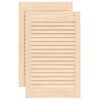 vidaXL Portas de arm&aacute;rio 2 pcs com design de persiana pinho maci&ccedil;o