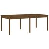 vidaXL 17 pcs conjunto de jantar para jardim pinho maciço castanho-mel