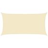 vidaXL Para-sol estilo vela 160 g/m&sup2; 4x7 m PEAD cor creme
