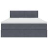 vidaXL Cama com Armazenamento Cinza Escuro 140 x 200 cm Veludo