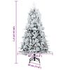 vidaXL &Aacute;rvore de Natal Articulada Artificial Branco 120 cm PE e PVC