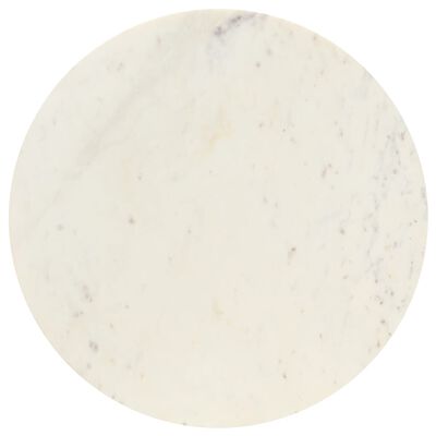 vidaXL Mesa de centro 60x60x35cm pedra genuína textura mármore branco