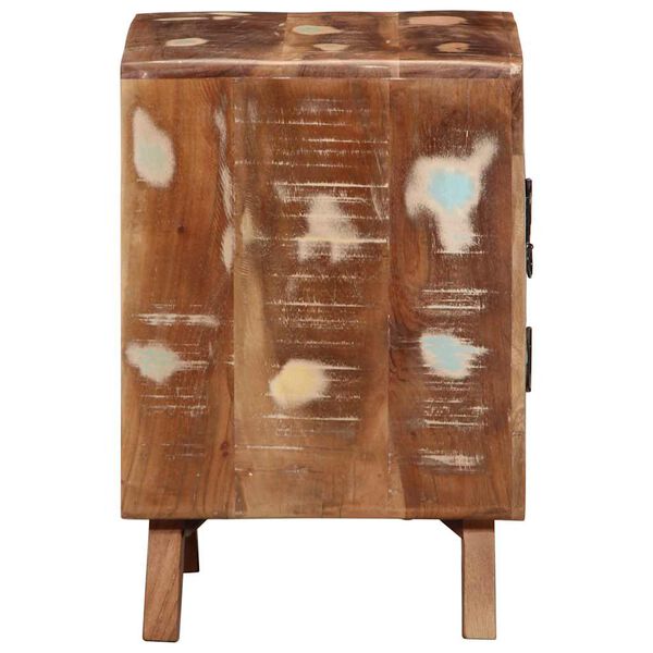 vidaXL Mesas de cabeceira 2 pcs 40x32x46 cm madeira recuperada maci&ccedil;a