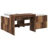vidaXL Cama Alta para Crian&ccedil;as com Mesa Madeira antiga 80 x 200 cm
