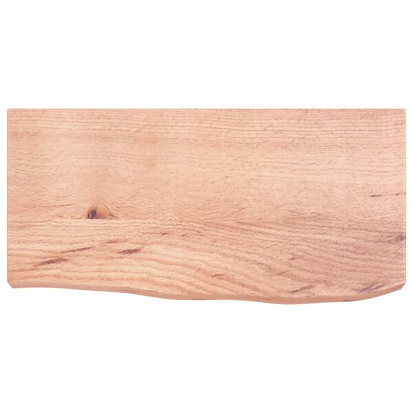 vidaXL Prateleira de parede 60x30x(2-6) cm carvalho tratado castanho