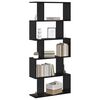 vidaXL Gabinete de Livros Carvalho Preto 70 x 24 x 161 cm