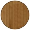 vidaXL Tapete redondo 60 cm bambu castanho