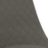 vidaXL Cadeiras de jantar girat&oacute;rias 2 pcs tecido cinzento-escuro