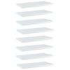 vidaXL Prateleiras para estante 8 pcs 40x20x1,5cm contraplacado branco