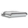 vidaXL Estrutura de cama 135x190 cm derivados de madeira branco