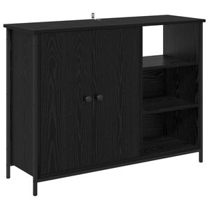 vidaXL Buffet Carvalho Preto 100 x 33 x 75 cm Derivados de Madeira