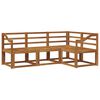 vidaXL Conjunto de Sof&aacute;s para Exterior 4 pcs Natural