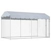vidaXL Canil de exterior com toldo 382x192x225 cm