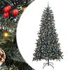 vidaXL &Aacute;rvore de Natal Artificial Verde 240 cm PVC, Pl&aacute;stico e A&ccedil;o