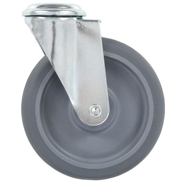 vidaXL Rodas girat&oacute;rias com furo 4 pcs 125 mm