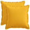 vidaXL Capa almofada 2 unid. HOUTEN Amarelo Claro 30 x 30 cm