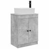 vidaXL Gabinete de banheiro com pia Cinzento Cimento 54 x 35 x 83 cm