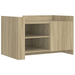 vidaXL Mesa de centro 80x50x50 cm derivados de madeira carvalho sonoma