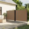 vidaXL Toldo lateral retr&aacute;til 180x1200 cm cinzento-acastanhado