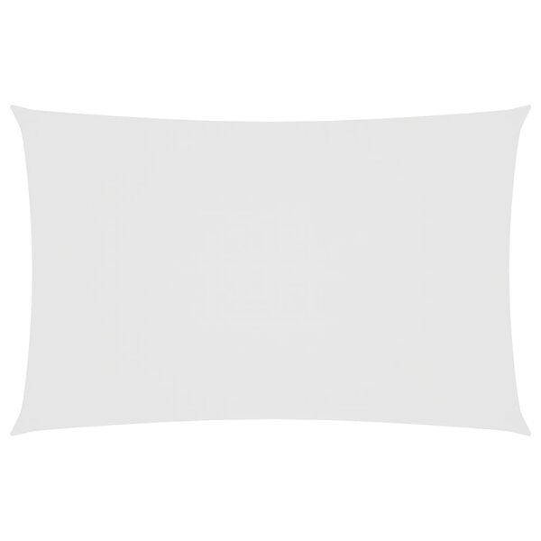vidaXL Para-sol estilo vela tecido oxford retangular 5x8 m branco