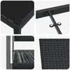 vidaXL Conjunto de Jantar para Jardim 7 pcs Preto Rattan de PE