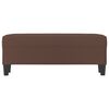 vidaXL Banco 100x35x41 cm couro artificial castanho