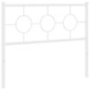 vidaXL Cabeceira de substitui&ccedil;&atilde;o 107 cm metal branco