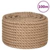 vidaXL Corda 100% juta 20 mm 100 m