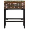 vidaXL Mesa de apoio 40x30x51 cm madeira recuperada maciça