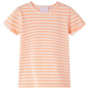 vidaXL T-shirt de crian&ccedil;a laranja-n&eacute;on 116