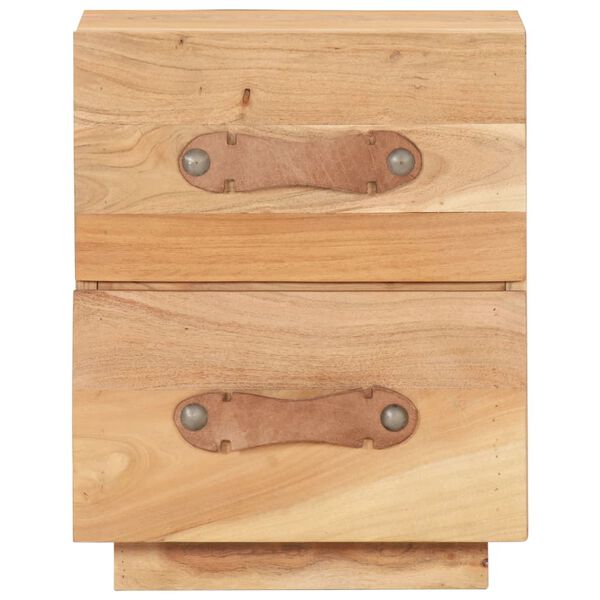 vidaXL Mesa de cabeceira 40x30x50 cm madeira recuperada maci&ccedil;a