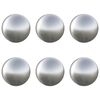vidaXL Bola Escovada 6 unid. &Oslash; 7,5 cm Prateado A&ccedil;o Inoxid&aacute;vel 201
