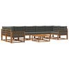 vidaXL Conjunto de Sof&aacute;s para Exterior 8 pcs Natural e Antracite