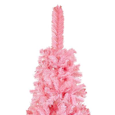 vidaXL Árvore de Natal fina 120 cm rosa