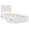 vidaXL Estrutura da Cama Branco 90 x 200 cm Madeira de Engenharia