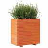 vidaXL Vaso/floreira de jardim 70x40x72 cm pinho maci&ccedil;o castanho mel