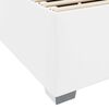 vidaXL Estrutura da Cama com colch&atilde;o Branco 120 x 190 cm tecido