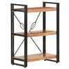 vidaXL Estante com 3 prateleiras 60x30x80 cm madeira de ac&aacute;cia maci&ccedil;a