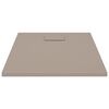 vidaXL Base de chuveiro SMC 90x70 cm castanho